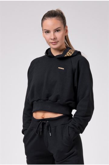 Hoodie Golden Cropped fra NEBBIA